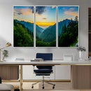 Green Forest Wall Art Canvas Print