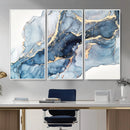 Abstract Art Print - Blue Abstract Canvas Wall Art Print by MyGreatCanvas | Canvas Wall Art Prints | Photo Prints & Wall Decor