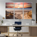 Sunset on the Sea Wall Art Canvas Print by MyGreatCanvas | Canvas Wall Art Prints | Photo Prints & Wall Decor