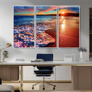 Colorful Coastal Sunset on the Beach Canvas Print, Ocean