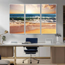 Serene Beach Path Canvas Art, Giclee Canvas Print with