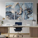 Multipanel Marble Fluid Effect Wall Art Abstract Canvas Wall