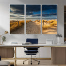 Ocean Beach Dark Clouds Wall Art Canvas Print by MyGreatCanvas | Canvas Wall Art Prints | Photo Prints & Wall Decor