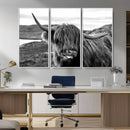 Longhorn Steer Canvas Print Wall Art, Highland Cow Canvas by MyGreatCanvas | Canvas Wall Art Prints | Photo Prints & Wall Decor