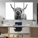 Fanny Scottish Highland Cow Cattle Art Print Farmhouse Wall by MyGreatCanvas | Canvas Wall Art Prints | Photo Prints & Wall Decor