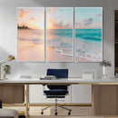 Beach Wall Art - Stunning Ocean Sunset Canvas Print with