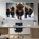 Buffalo Wall Art Canvas Print, American Bison Herd Wall Art by MyGreatCanvas | Canvas Wall Art Prints | Photo Prints & Wall Decor