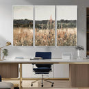 Abstract Wildflower Art Field Landscape Oil Painting Print,