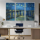 Vincent van Gogh Starry Night over the Rhone Abstract Wall