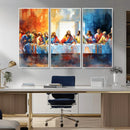 Abstract Watercolor The Last Supper Wall Art