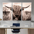 Scottish Cow Longhorn Wall Art Canvas Print by MyGreatCanvas | Canvas Wall Art Prints | Photo Prints & Wall Decor