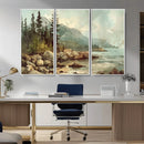 Abstract Acadia National Park Wall Art Canvas Print -