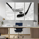 Winter Ice Hockey Sport Canvas Wall Art Print - Hockey Wall by MyGreatCanvas | Canvas Wall Art Prints | Photo Prints & Wall Decor