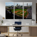 Chicago Cubs Baseball Team Print - Wrigley Field Stadium