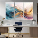 Abstract Flowing Colors Wall Art Canvas Print