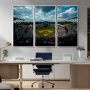 3-Panel Kauffman Stadium Wall Art Print | Large Kansas City
