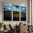 3-Panel Kauffman Stadium Wall Art Print | Large Kansas City