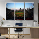 PNC Park Evening Game Triple Canvas Wall Art - Pittsburgh