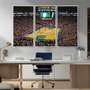 TD Garden Basketball Canvas Wall Art - Boston Celtics Live by MyGreatCanvas | Canvas Wall Art Prints | Photo Prints & Wall Decor