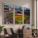 Yankee Stadium New York Wall Art Print | 3-Panel Canvas