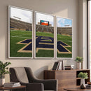 Notre Dame Stadium Giclee Canvas Print | Triptych Wall Art