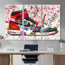 Jordan Shoes Graffiti Wall Art Canvas Print- Jordan Graffiti by MyGreatCanvas | Canvas Wall Art Prints | Photo Prints & Wall Decor