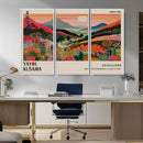 Yayoi Kusama Landscape Canvas Print, Vibrant Floral Mountain by MyGreatCanvas | Canvas Wall Art Prints | Photo Prints & Wall Decor