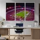 Bryant-Denny Stadium Night Game Triple Canvas Wall Art - by MyGreatCanvas | Canvas Wall Art Prints | Photo Prints & Wall Decor