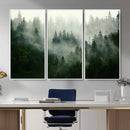 Foggy Forest Wall Art – Tranquil Green Woodland Canvas by MyGreatCanvas | Canvas Wall Art Prints | Photo Prints & Wall Decor