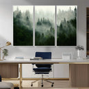 Misty Forest Wall Art – Tranquil Green Woodland Canvas by MyGreatCanvas | Canvas Wall Art Prints | Photo Prints & Wall Decor