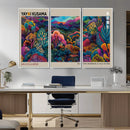 Framed Japanese 1986 Wall Art Print, Yayoi Kusama 1986 Wall