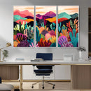 Abstract Kusama Print - Landscape Canvas Wall Art Print -