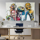 Shai Yossef Style Canvas Art - Joyful African Black Kids
