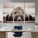 Grizzly Bear Wall Art Print - Bear Canvas Wall Art - Rustic
