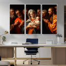 Religious Canvas Wall Art Print - Madonna and Child with