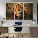 Mary Jesus Canvas Wall Art Print - Madonna and Child with