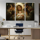 Mary Jesus Canvas Wall Art Print - Madonna and Child with