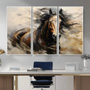 Abstract Horse Wall Art Canvas Print – Large Western