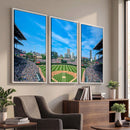 Wrigley Field Chicago Cubs Panoramic Art Multi-Piece Canvas