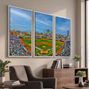 Wrigley Field Chicago Cubs Panoramic Canvas Print –