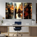 Jazz Wall Art Canvas Print – Colorful Musical Instrument