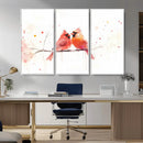 Cardinal Bird Canvas Wall Art - Male and Female Cardinal by MyGreatCanvas | Canvas Wall Art Prints | Photo Prints & Wall Decor
