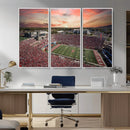 Indiana Memorial Stadium Wall Art Canvas Print, Framed