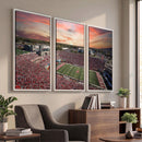 Indiana Memorial Stadium Wall Art Canvas Print, Framed