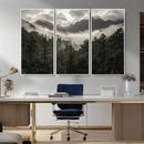 Moody Forest Wall Art – Framed Mountain Fog Canvas Artwork, by MyGreatCanvas | Canvas Wall Art Prints | Photo Prints & Wall Decor