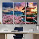 Mount Fuji Cherry Blossom Wall Art Canvas Print – Framed by MyGreatCanvas | Canvas Wall Art Prints | Photo Prints & Wall Decor