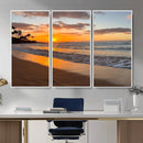 Tropical Beach Wall Art – Framed Sunset Ocean Canvas by MyGreatCanvas | Canvas Wall Art Prints | Photo Prints & Wall Decor