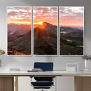 Mountain Sunrise Wall Art – Framed Alpine Ridge Canvas by MyGreatCanvas | Canvas Wall Art Prints | Photo Prints & Wall Decor