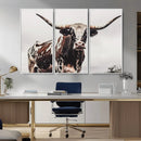 Texas Longhorn Wall Art – Framed Spotted Bull Canvas by MyGreatCanvas | Canvas Wall Art Prints | Photo Prints & Wall Decor