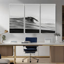 Black Wave Wall Art Canvas Print – Framed Abstract Surf by MyGreatCanvas | Canvas Wall Art Prints | Photo Prints & Wall Decor
